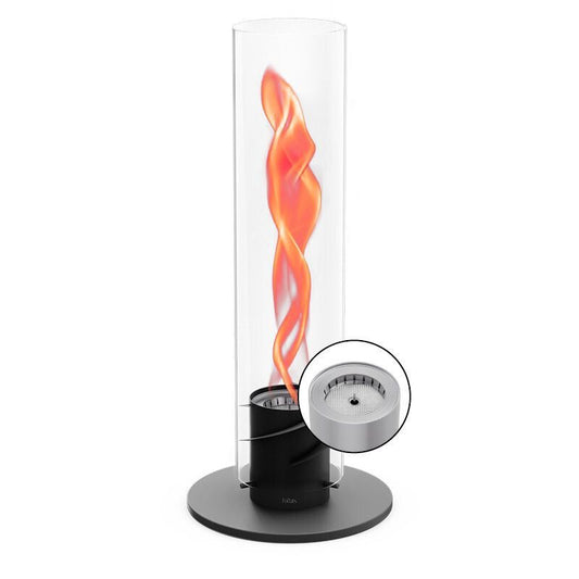 SPIN Fireplace - Modern bioethanol table fire, designed for both indoor and outdoor use, offering a sleek, eco-friendly solution for stylish warmth and ambiance.